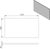 Sapho Deska DTDL 81x1, 8x46, 5cm, borovice rustik CR081-1616