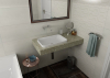 Sapho TAILOR rockstone deska 130x50 cm, provedení límce L TR130L