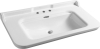 Kerasan WALDORF keramické umyvadlo 120x55cm, 3 otvory, bílá 4144K1-3