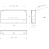 Sapho CLOE galerka s LED osvětlením 100x50x18cm, bílá CE100-0030