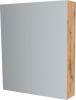 Mereo Koupelnová skříňka zrcadlová 80 cm, galerka, 2 x dvířka, Multidecor, Dub Wotan CN798G82DWOT
