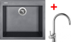 Granitový dřez Sinks CUBE 560 Titanium + Vitalia G9472