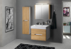 Sapho MEDIENA skříňka vysoká 35x140x30cm, 2x dvířka, levá/pravá, bílá mat/dub natural MD352