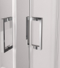 Polysan THRON ROUND čtvercový sprchový kout 1200x900mm, kulaté pojezdy, rohový vstup TL2290-5005