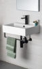 Sapho HANG držák ručníků pod umyvadlo 460x98mm, černá mat HG460