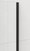 Polysan ESCA BLACK MATT jednodílná sprchová zástěna k instalaci ke stěně, sklo Marron, 1000 mm ES1510-02