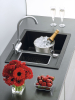 Granitový dřez Sinks CRYSTAL 615.1 Metalblack+VITALIA CR615174VICL