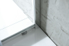 Aqualine ARLETA čtvrtkruhová sprchová zástěna 800x800mm, čiré sklo HLS800Y