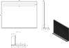 Sapho BRETO zrcadlo s LED osvětlením a policí 80x60, 8cm BT080