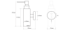 Sapho X-STEEL dávkovač mýdla 150ml, nerez mat XS100