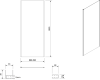 Aqualine AMADEO obdélníkový sprchový kout 1000x900 mm, L/P varianta, sklo Brick BTS100BTP90