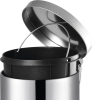 Aqualine SIMPLE LINE odpadkový koš kulatý 12l, nerez lesk 27112