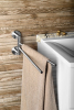 Sapho X-STEEL dvojitý držák ručníků otočný 370mm, nerez mat XS405