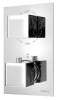 Sapho Podomítková sprchová termostatická baterie, box, 3 výstupy, chrom 1102-63