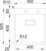 Nerezový dřez Sinks BOXER 450 FI 1,2mm RDBOK4505052FI