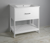Aqualine ZUNO 85 keramické umyvadlo nábytkové 85x45cm, bílá 9085