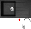 Granitový dřez Sinks AMANDA 860 Metalblack + Vitalia G13874