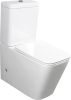 Sapho PORTO WC kombi, Rimless, spodní/zadní odpad, bílá PC102WR