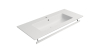 GSI PURA keramické umyvadlo Slim 102x46cm, bílá mat 8886109