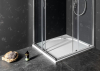 Gelco LARCA sprchová vanička z litého mramoru, čtverec 90x90cm, bílá PL009