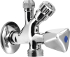 Aqualine Kombinovaný ventil 1/2"x3/4"x3/8", chrom 5309