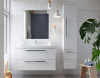 Mereo Bino koupelnová skříňka horní 63 cm, levá, Multidecor, Bílá lesk perlička CN695BIEL