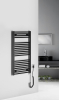 Aqualine DIRECT-E elektrické otopné těleso rovné 450x960 mm, 300 W, černá ILE94TB
