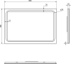 Sapho GEMINI zrcadlo s LED osvětlením 40x60cm GM040