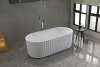 Aqualine TURIA volně stojící vana 170x80cm, panel vlnky, bílá E2780