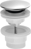 Bruckner Umyvadlová výpust 5/4“, click-clack, velká zátka, 4-45mm, ABS/nerez 151.308.1