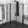 Polysan ZOOM BLACK obdélníkový sprchový kout 1400x800mm L/P varianta ZL1314BZL3280B