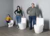 CREAVIT GRANDE WC kombi XL, spodní/zadní odpad, bílá GR360