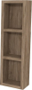 Mereo Aira, koupelnová skříňka 20 cm, horní, policová, Multidecor, Dark Rockford Hic CN796SDRH1