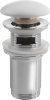 Sapho Umyvadlová výpust 5/4“, click-clack, keramická zátka, 10-50mm, bílá AR902