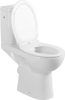 Sapho HANDICAP WC kombi zvýšený sedák, Rimless, zadní odpad, bílá K11-0221