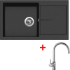 Granitový dřez Sinks INFINITY 860 Metalblack + Vitalia G14674