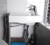Sapho Vyústění pro baterie 1209-05 a 1209-09 k umístění na bok skříňky, chrom SG204