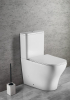 Sapho BELLO WC kombi, Rimless, spodní/zadní odpad, bílá PC103WR