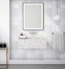Sapho GANO zrcadlo s LED osvětlením 60x80cm, černá LG260