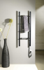 Sapho KARBO elektrický sušák ručníků, kulatý, 400x1120mm, 87 W, černá mat KB904