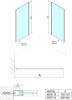 Polysan DEEP boční stěna 900x1650mm, čiré sklo MD3316