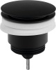 Omp Tea Umyvadlová výpust 5/4“, click-clack, velká zátka, 10-45mm, černá mat 7532.310.5X