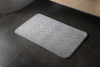 Gedy MOUSSE koupelnová předložka, 50x80cm, 100% polyester, protiskluz, šedá 96MS508008