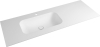Sapho ARUBA umyvadlo, Rockstone, 140x51, 5cm, levé, bílá mat AR140-B1L