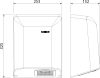 NOFER BIGFLOW bezdotykový elektrický osoušeč rukou 220-240V, 2050W, 253x325x152mm, ABS/bílá 01461.W