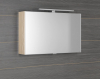Sapho CLOE galerka s LED osvětlením 80x50x18cm, jilm bardini CE080-0013