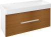 Sapho MEDIENA umyvadlová skříňka 117x51x48, 5cm, bílá mat/dub natural MD122