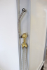 Mereo Sprchový box, čtvrtkruh, 80 cm, satin ALU, sklo Point, zadní stěny bílé, SMC vanička, bez stříšky CK35172KBW