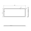 Sapho GEMINI zrcadlo s LED osvětlením 140x55cm GM140