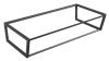 Sapho SKA konzole pod umyvadlo/desku 900x200x460mm, černá mat SKA203